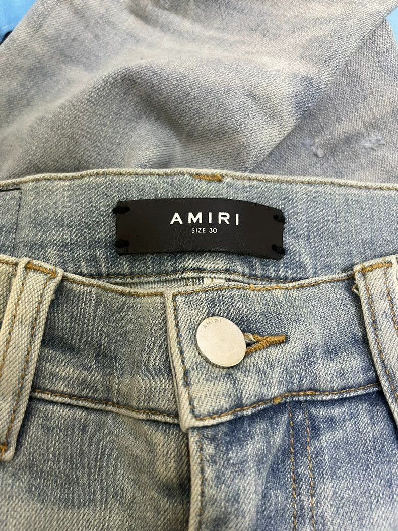 Amiri Amiri 19FW Artist Mx1 Patched Blue Denim Size US 30 / EU 46 - 2 Thumbnail