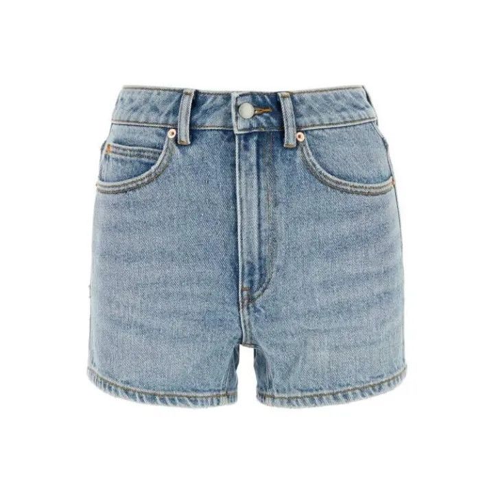 Alexander Wang High-Waisted Denim Shorts for Women 0079