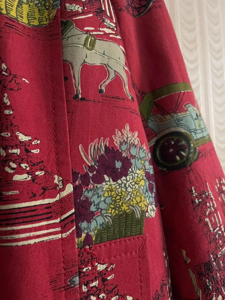 Comme des Garcons Comme Des Garcons Red print trench coat jacket Size M / US 6-8 / IT 42-44 - 5 Thumbnail