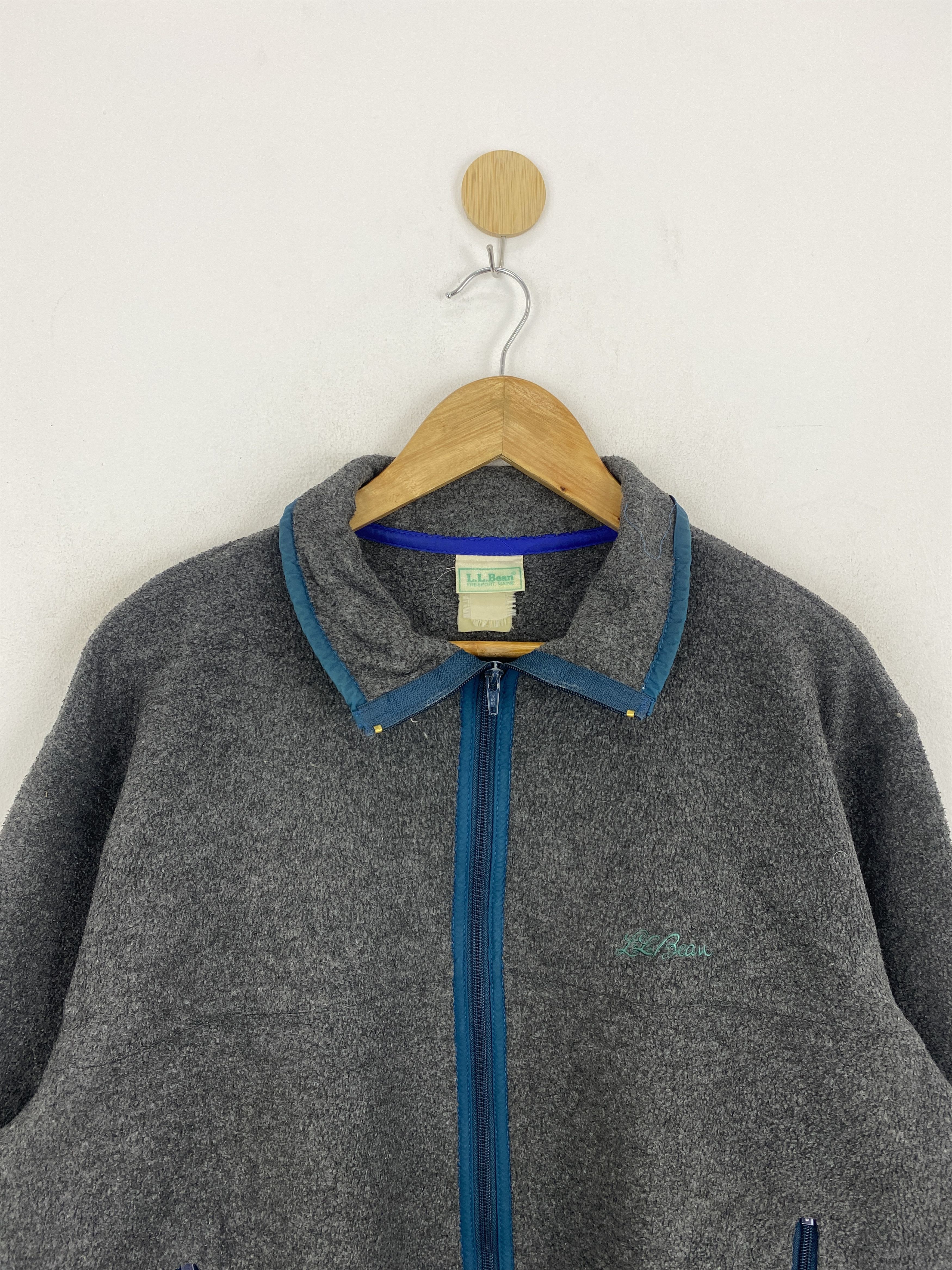 L.L. Bean Vintage 90s L.L. Bean Fleece Zipper Jacket J1922 Size US L / EU 52-54 / 3 - 2 Thumbnail