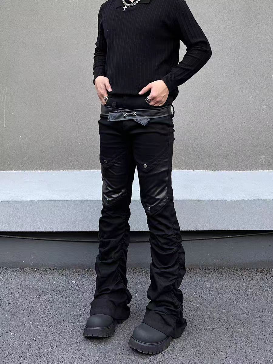 Jean Black flared street jeans Size US 29 - 3 Thumbnail