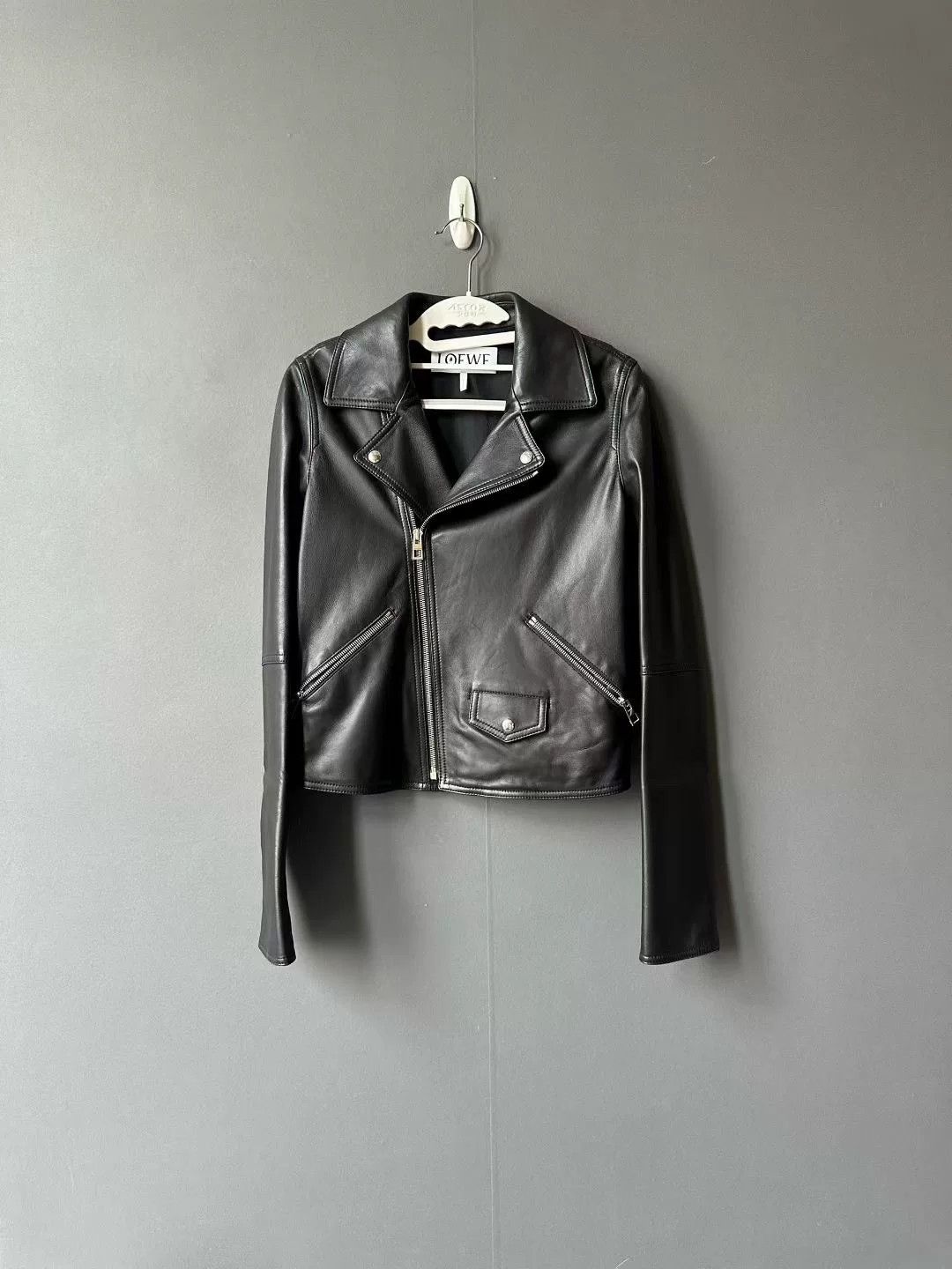 Loewe loewe short leather motorcycle jacket Size S / US 4 / IT 40 - 1 Thumbnail