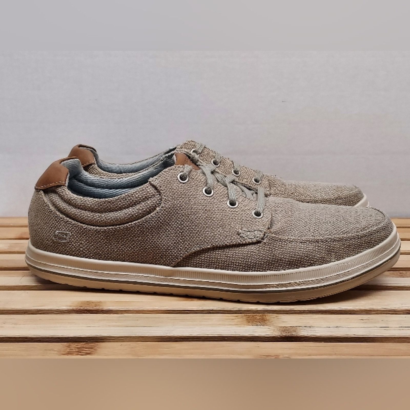 SKECHERS Skechers Mens | Khaki | Soden Casual Fashion Shoes Size 10.5 Size US 10.5 / EU 43-44 - 6 Thumbnail
