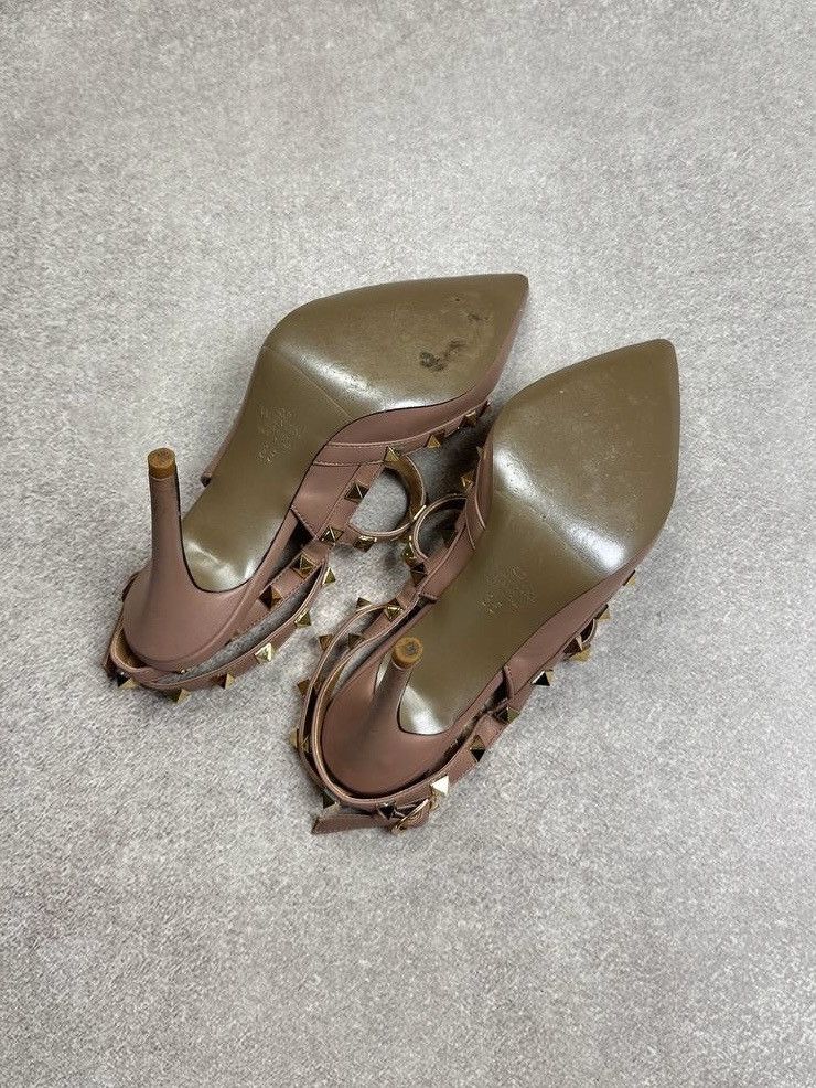 Valentino Valentino Garavagi Rockstud Ankle Strap Pump Heels 100mm Size US 5 / IT 35 - 8 Thumbnail