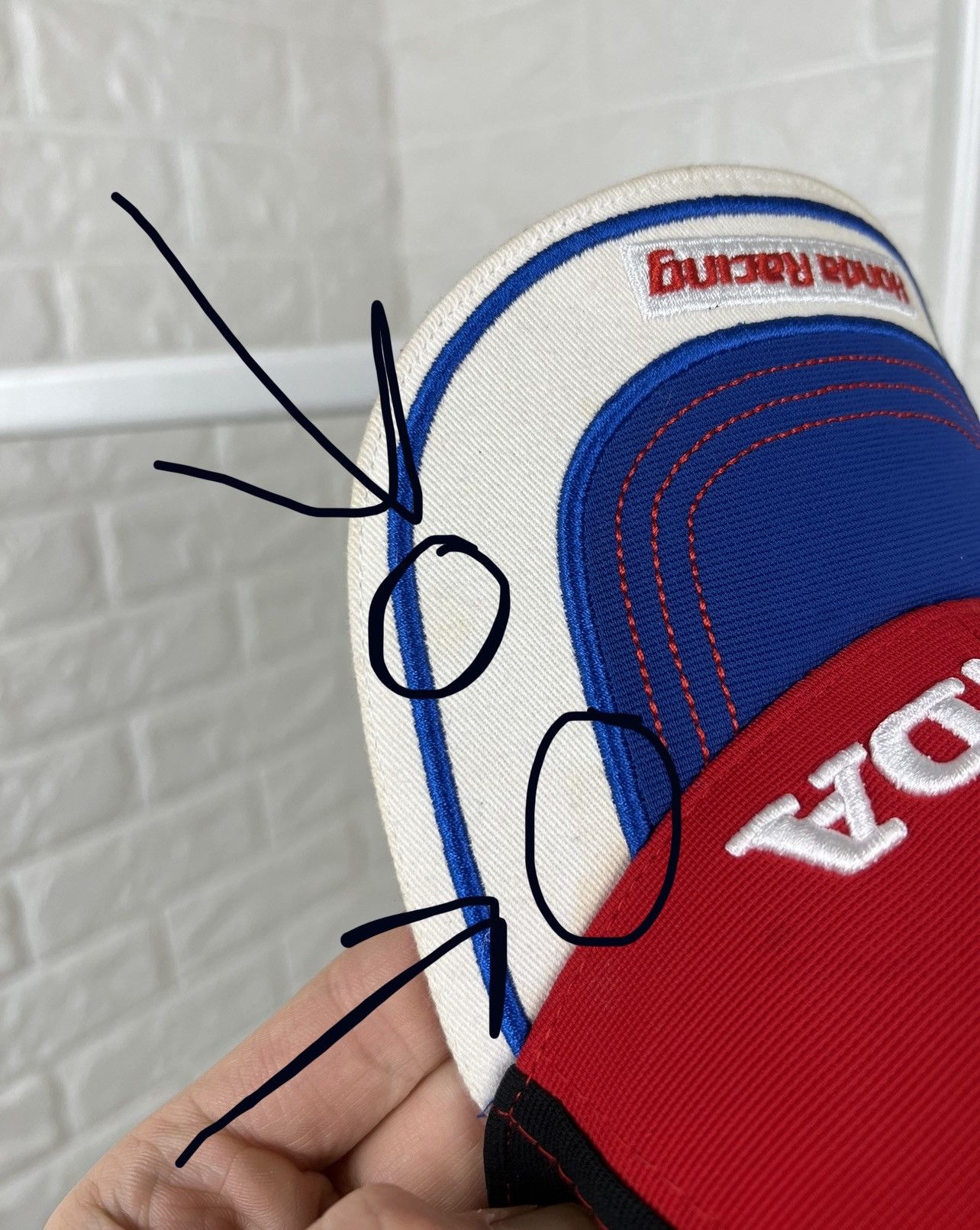 NASCAR × Vintage Vintage Y2K Honda Racing Cap Hat Size ONE SIZE - 7 Thumbnail