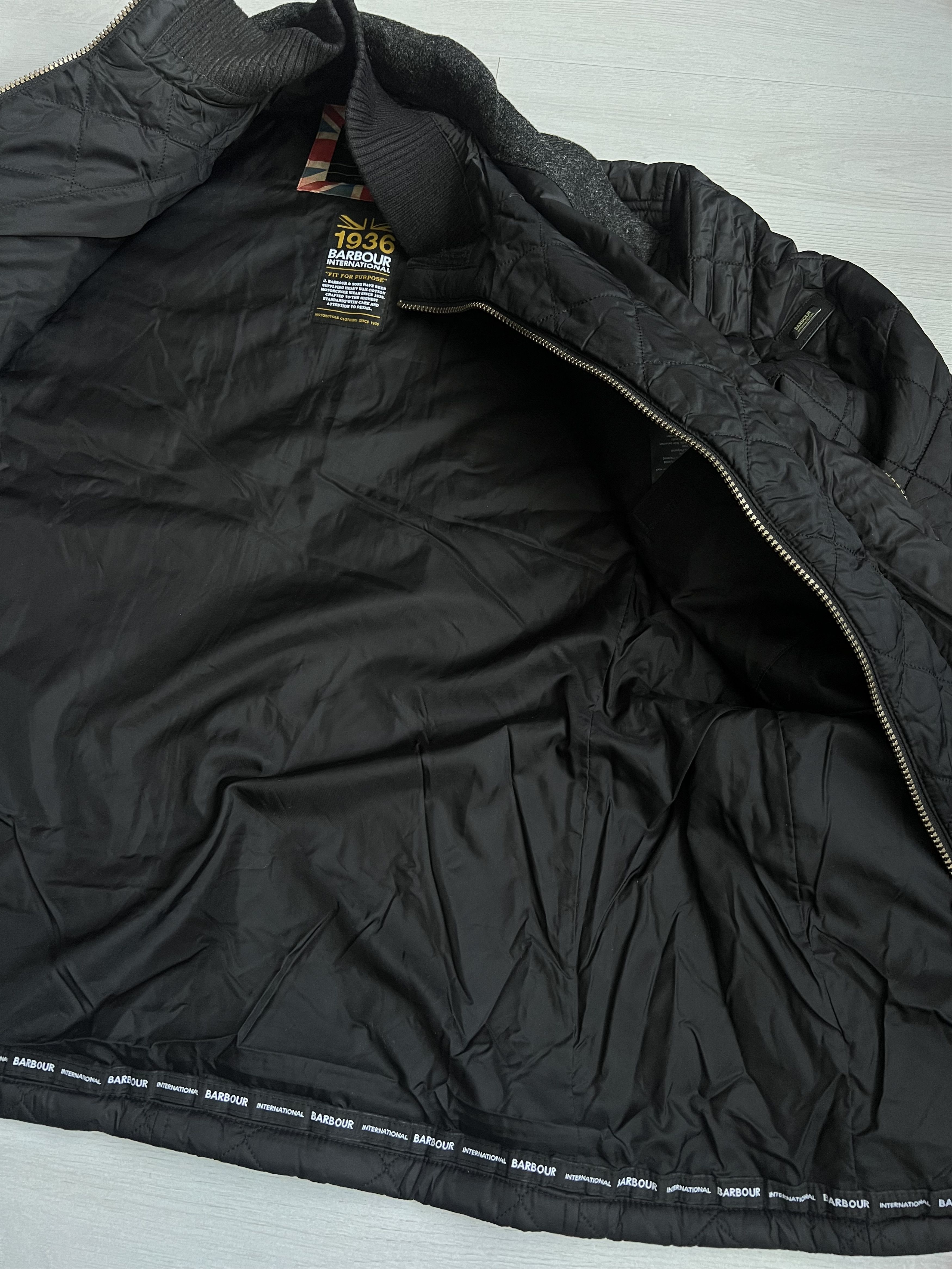 Barbour Barbour Men's Black Quilted Jacket Stand Collar Size US L / EU 52-54 / 3 - 6 Thumbnail
