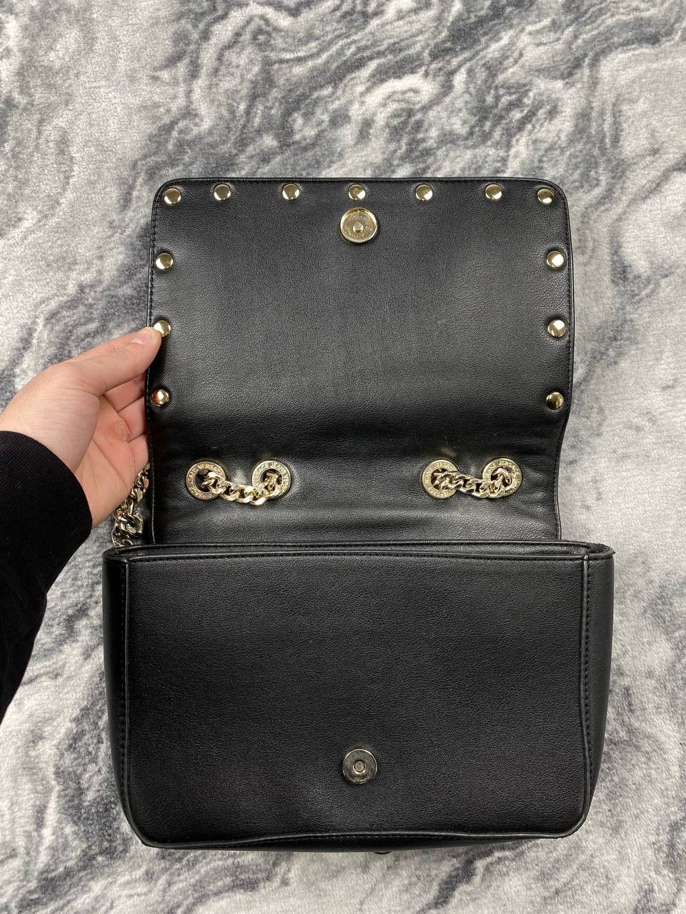 Versace Versace Jeans Couture Leather Shoulder Bag Metal Logo Women Size ONE SIZE - 6 Thumbnail