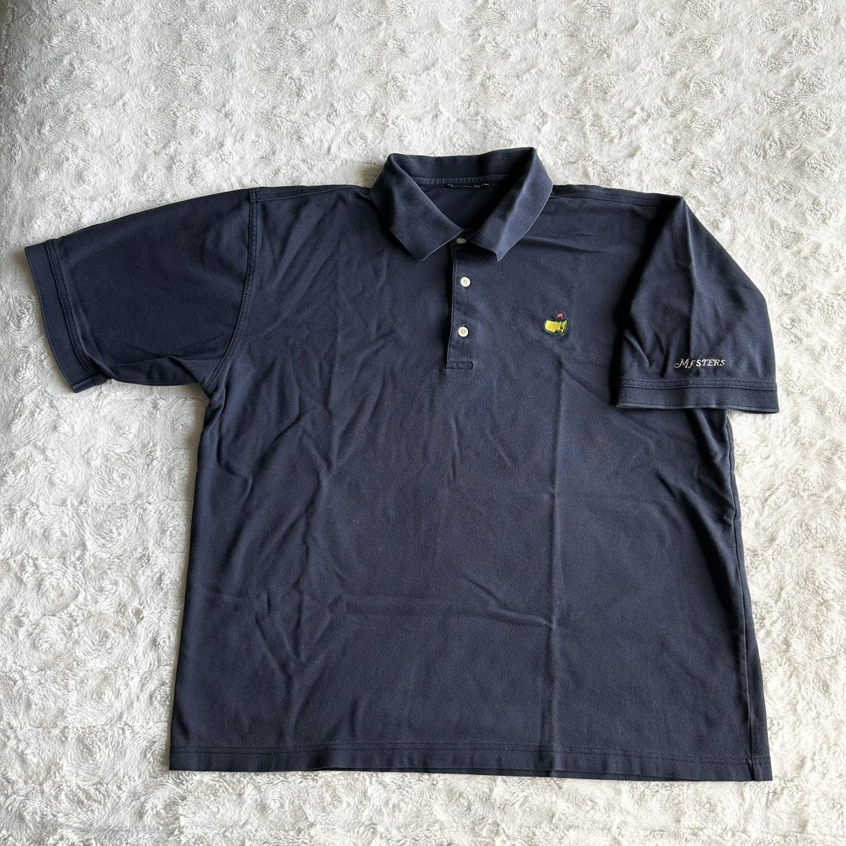 The Masters Vintage Masters Polo Shirt Mens XL Navy Blue Golf Augusta Size US XL / EU 56 / 4 - 2 Thumbnail