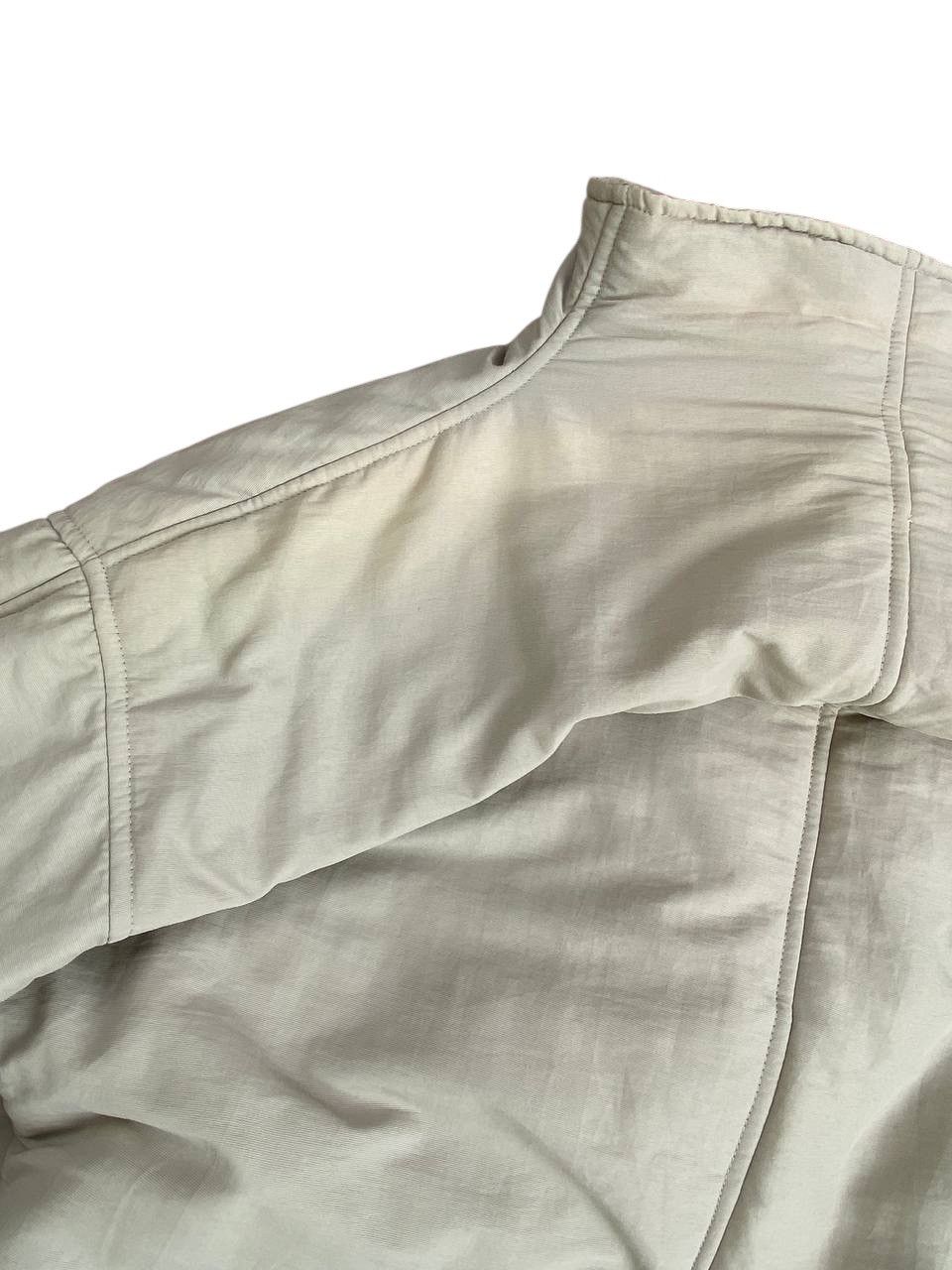 Emporio Armani 1990’s Armani Metallic Closures Quilted Beige Long Coat Size US L / EU 52-54 / 3 - 10 Thumbnail