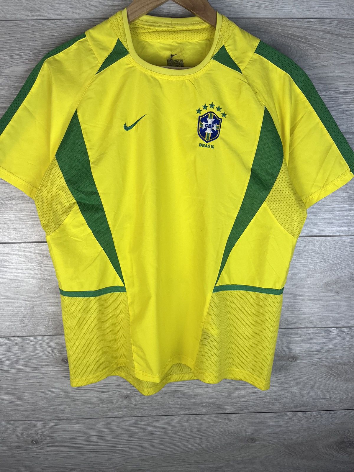 Nike Vintage men’s soccer jersey Nike Brazil 🇧🇷sport drill Size US L / EU 52-54 / 3 - 5 Thumbnail