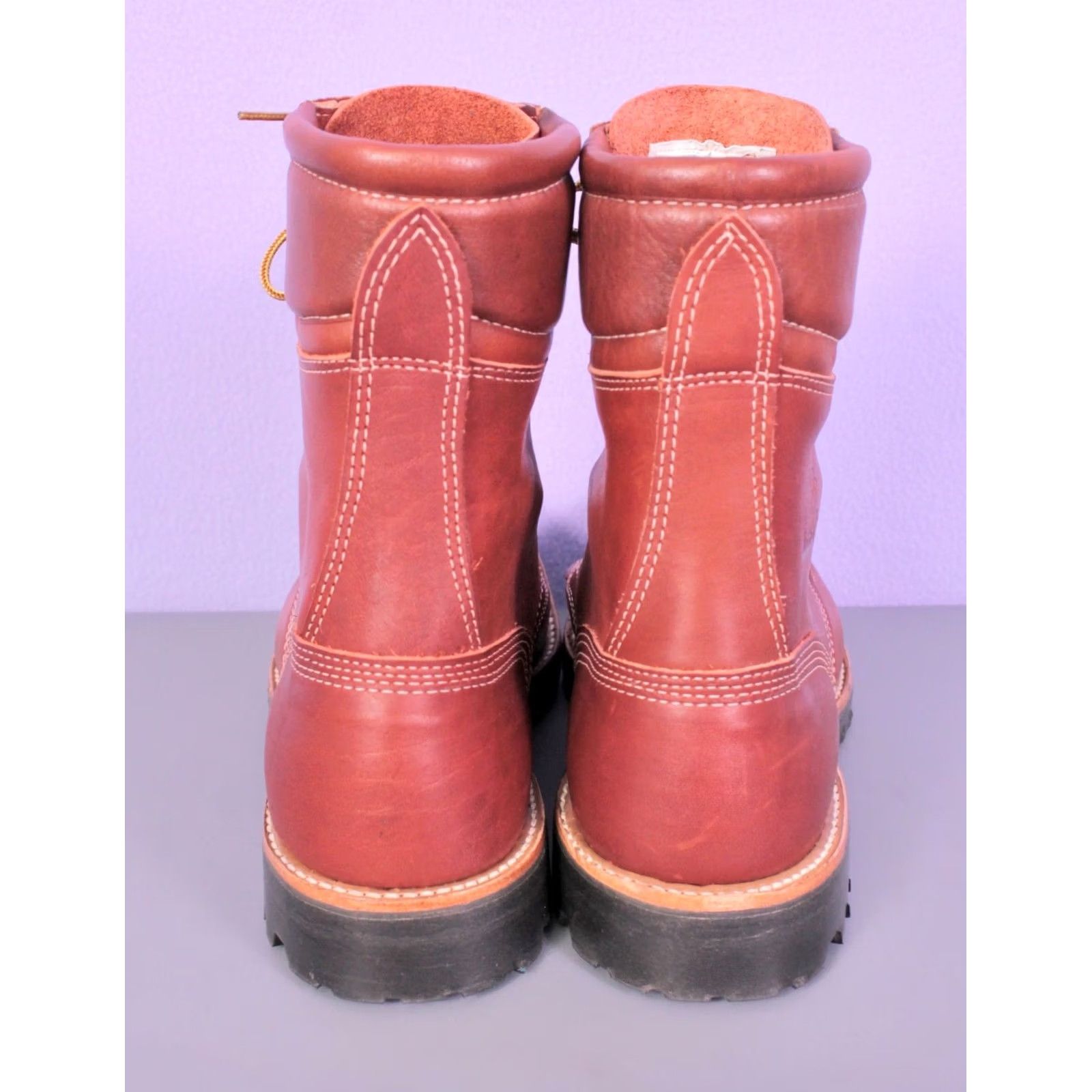 Vintage VINTAGE Golden Retriever Boots Brown Work Hunting 70s 9.5 EEE Mens Size US 10 / EU 43 - 4 Thumbnail