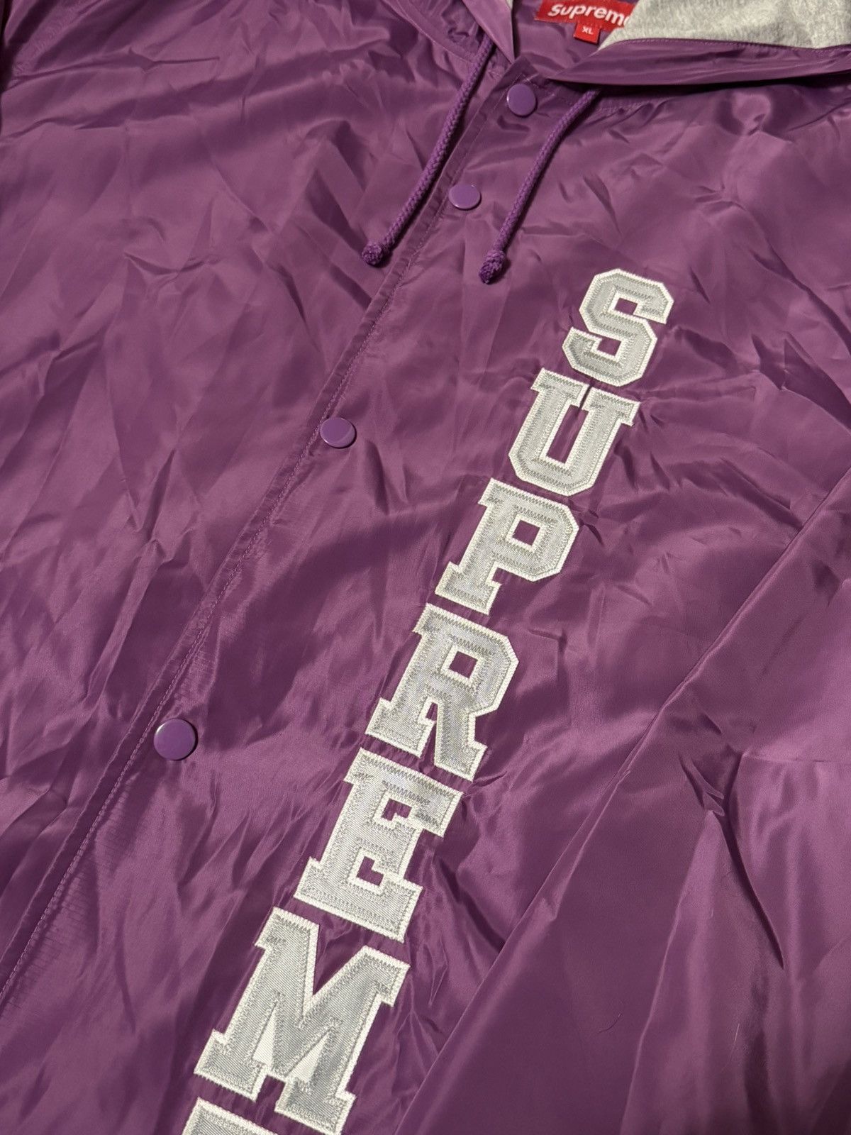Supreme Supreme Vertical Logo Coaches Jacket SS17 Size US XL / EU 56 / 4 - 2 Thumbnail