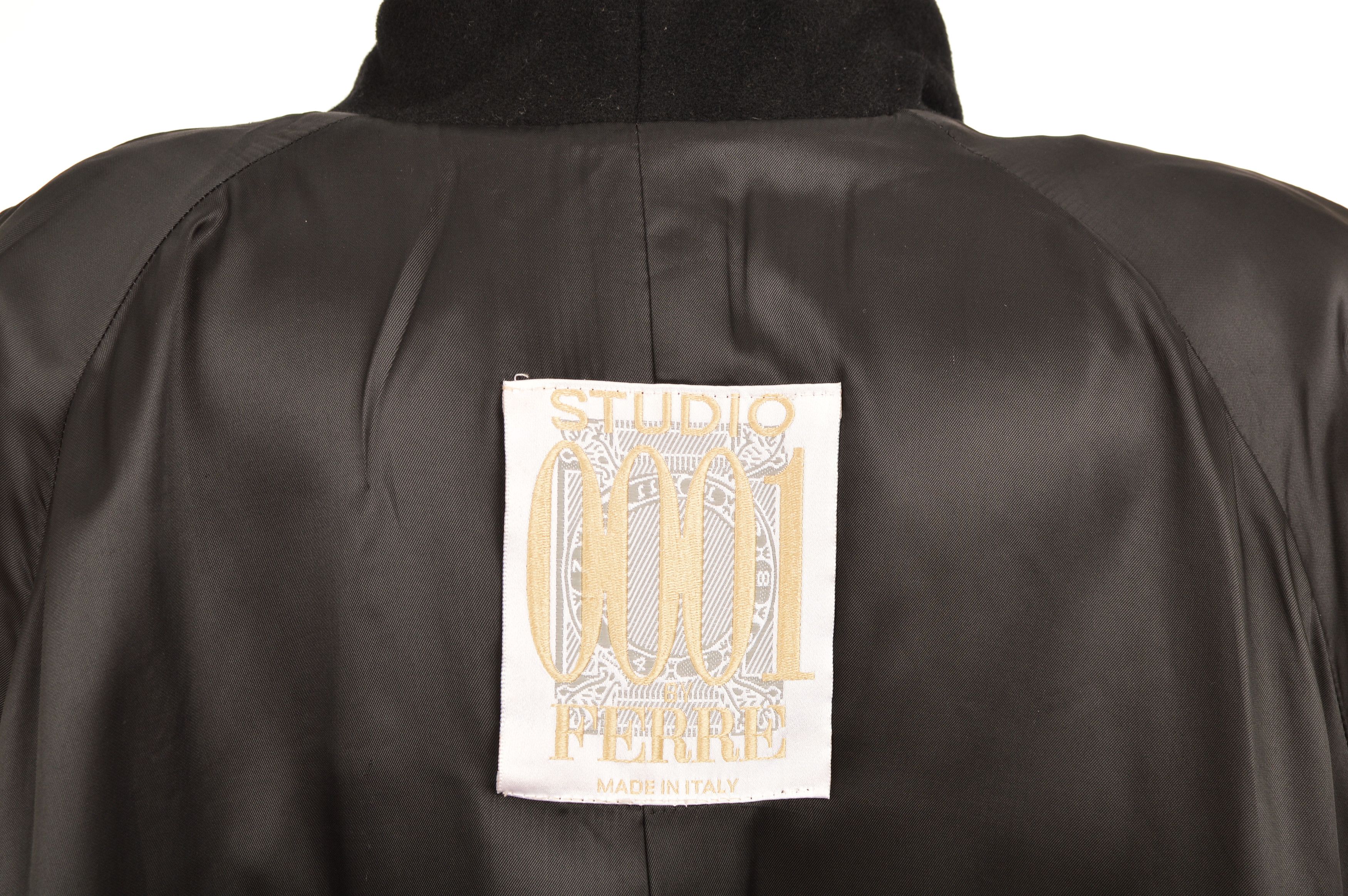 GF Ferre Studio 0001 by Ferre Vintage Wool Cashmere Coat Size L / US 10 / IT 46 - 6 Thumbnail