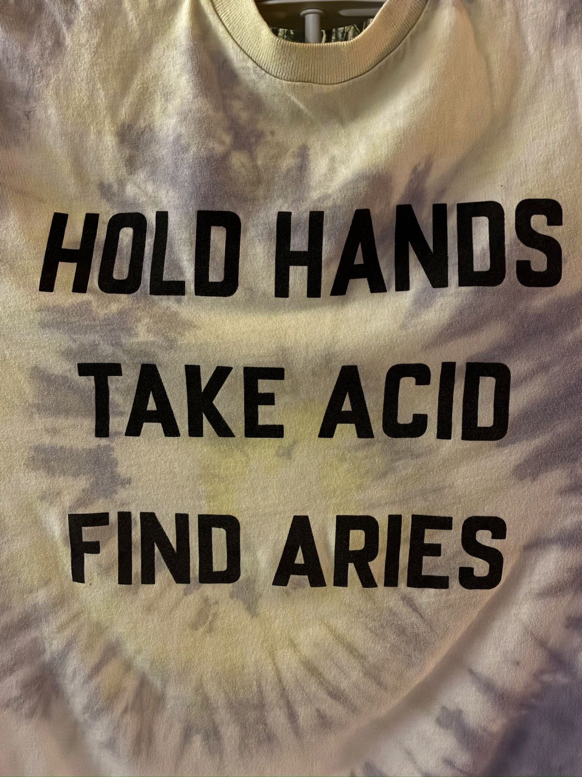 Aries ARIES “Hold Hands Take Acid Find Aries” Tie-Dye T-Shirt Size US M / EU 48-50 / 2 - 2 Thumbnail