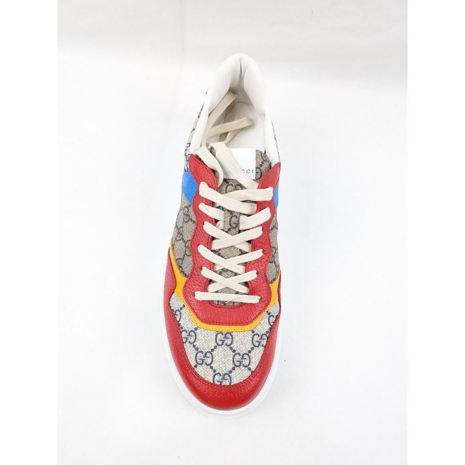 Gucci o1rshd1 Supreme Low-Top Sneakers in Beige/Blue/Red Size US 12.5 / EU 45-46 - 6 Thumbnail