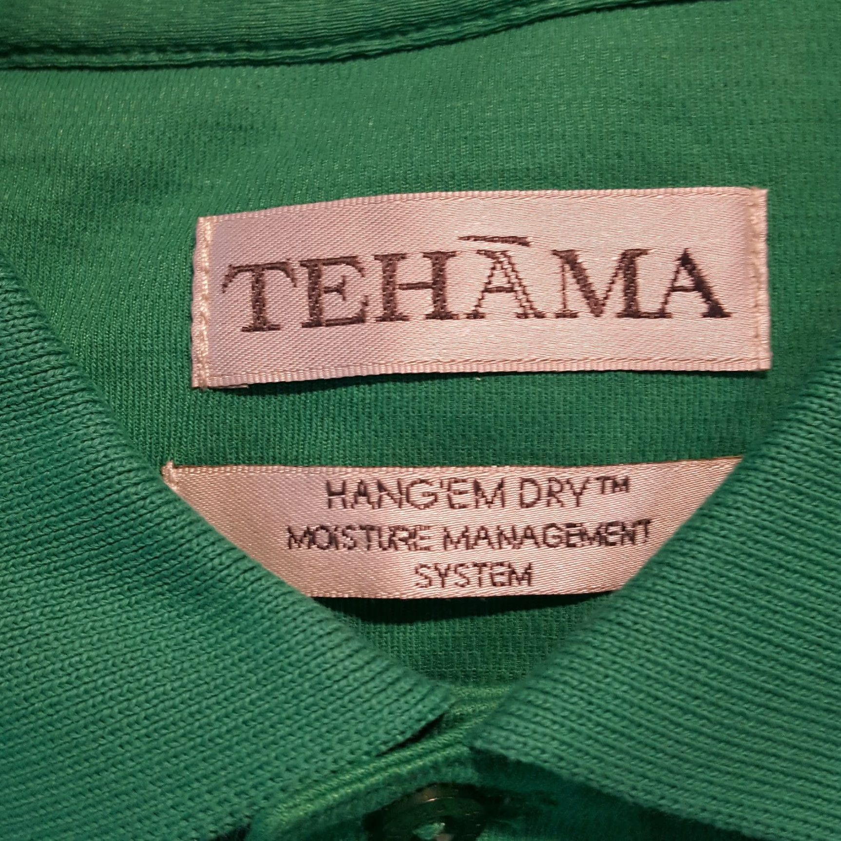 Vintage VINTAGE Tehama Green Athletic Fit Polo Shirt Mens Size M Short Sleeve Button Collar Golf 90s Preppy Size US M / EU 48-50 / 2 - 6 Thumbnail