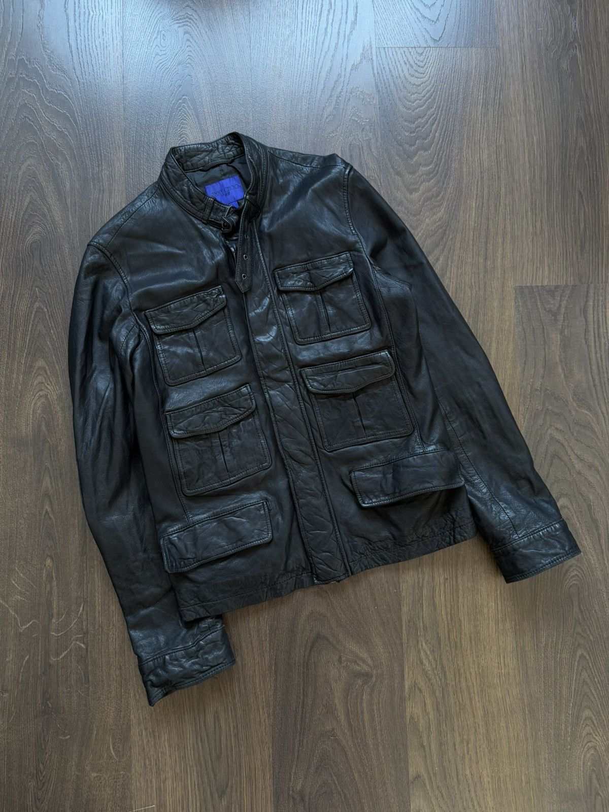 Jimmy Choo × Vintage Vintage Retro Leather Jacket Jimmy Choo x H&M Luxury S Size US S / EU 44-46 / 1 - 1 Thumbnail