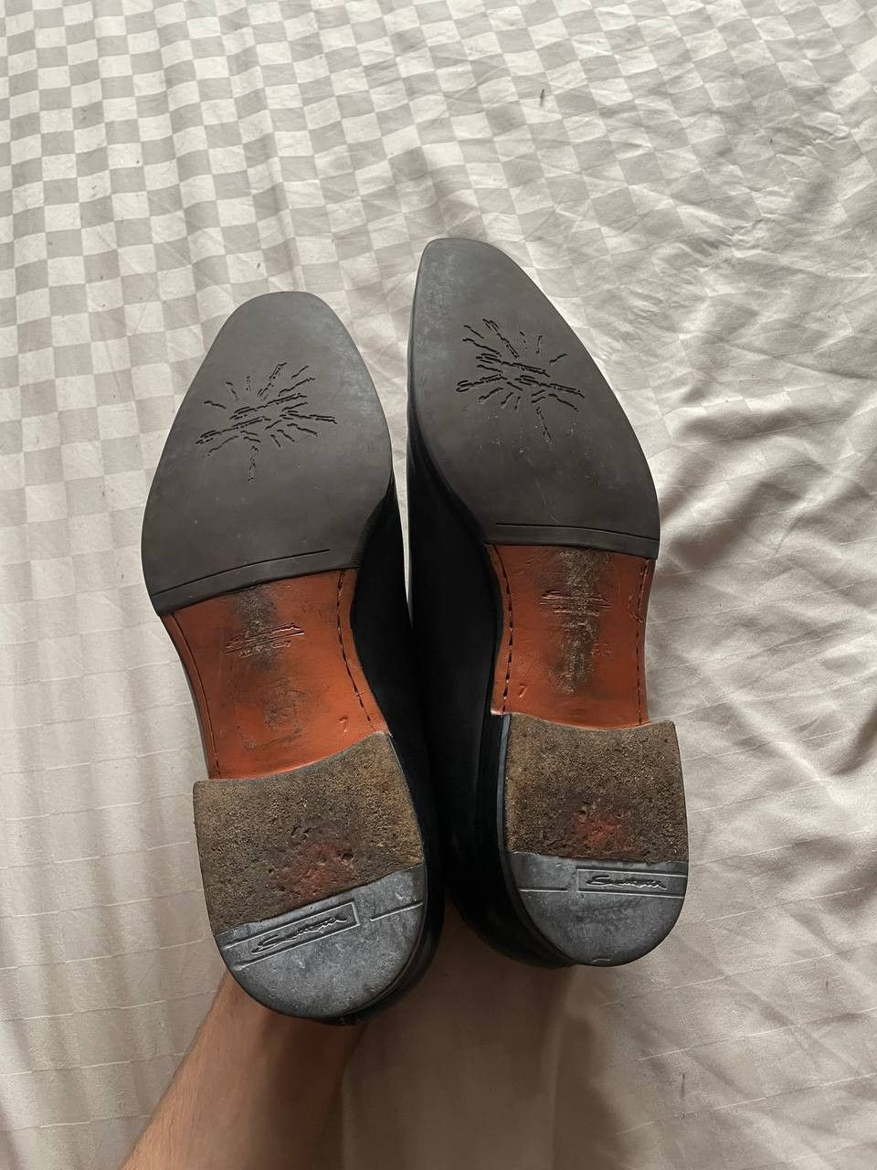 Santoni Santoni Derby Leather Dress Shoes Size US 11.5 / EU 44-45 - 5 Thumbnail