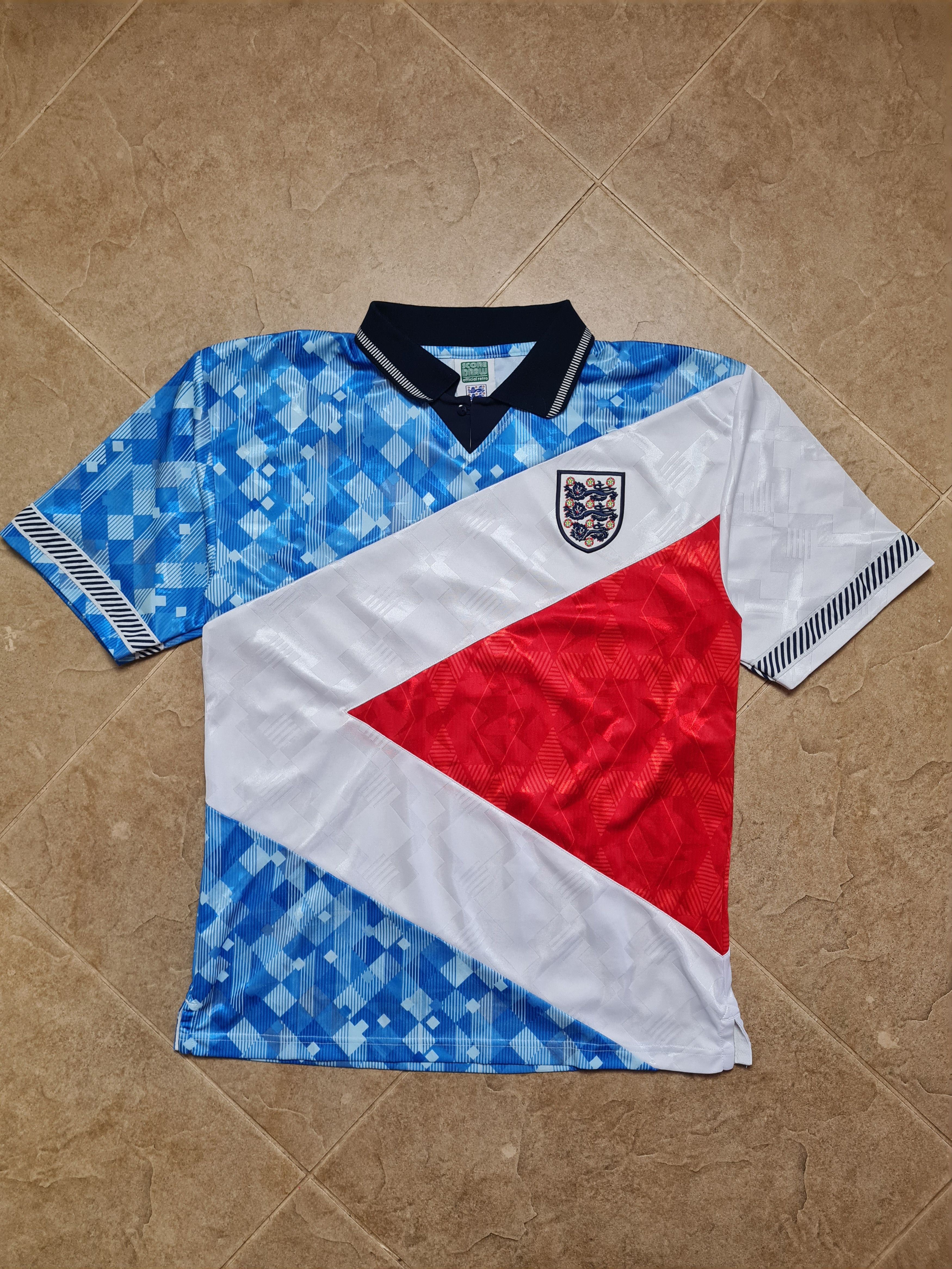 Other England Retro Remake Special Football Jersey Score Draw Size US L / EU 52-54 / 3 - 2 Thumbnail