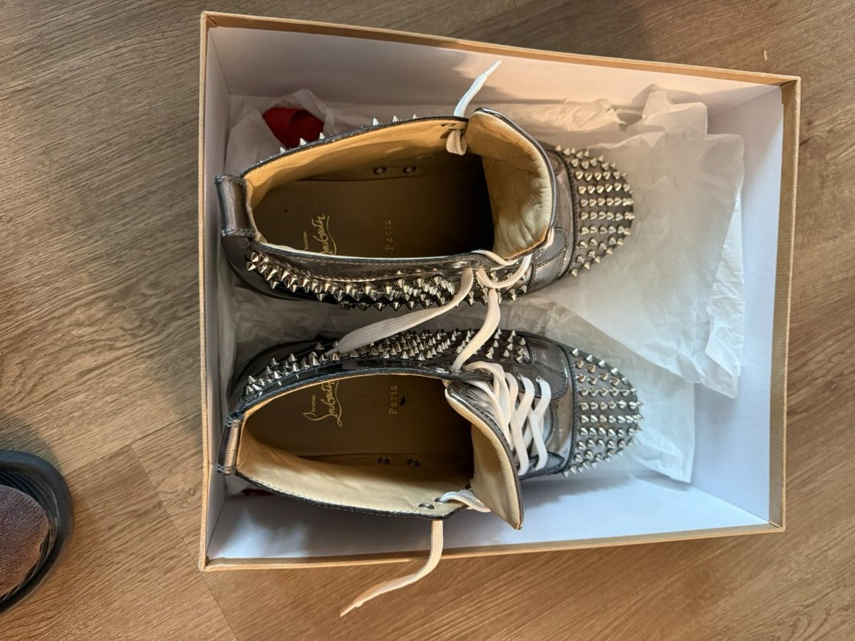 Christian Louboutin LOUIS FLAT ANTISPECCHIO/SPIKES Size US 11.5 / EU 44-45 - 6 Thumbnail