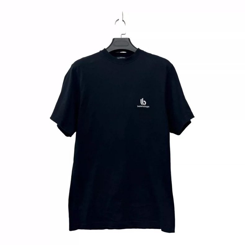 Balenciaga Balenciaga Embroidery destroys black short sleeves Size US S / EU 44-46 / 1 - 1 Thumbnail