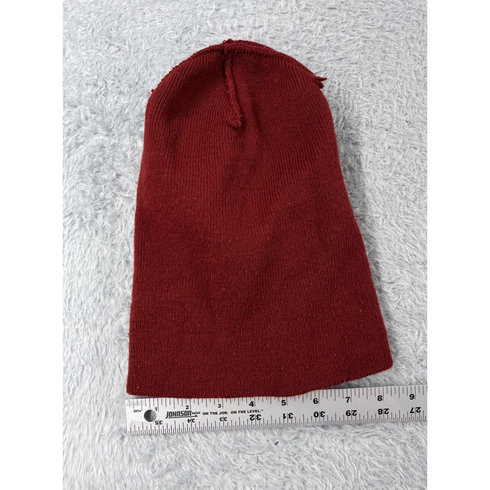 Vintage C'mon Beanie Toque Adult One Size Red Knit Embroidered 100% Acrylic Skate Skater Hat/Cap Mens Beanie Size ONE SIZE - 5 Thumbnail