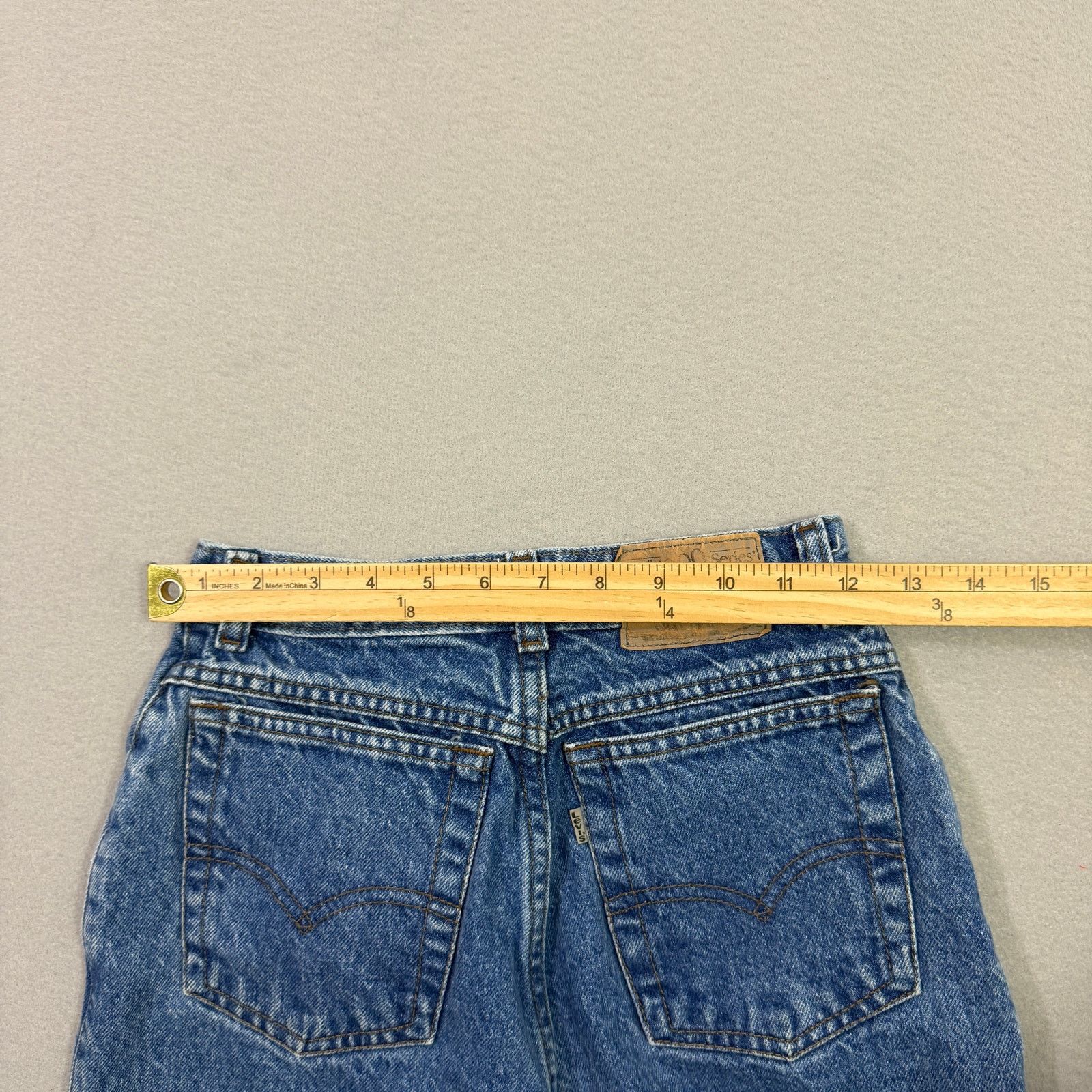 Vintage Vintage Levis 900 Jeans Women's 7 (24x33) Blue Mom High Rise Size 24" / US 00 / IT 34 - 8 Thumbnail