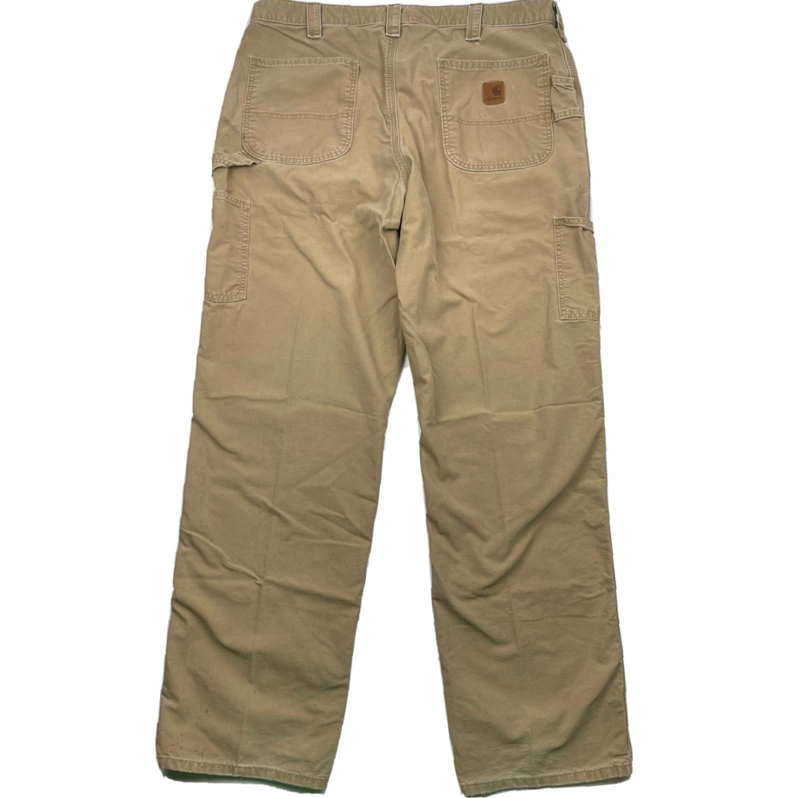 Carhartt VINTAGE Carhartt B151 DKH Canvas Carpenter Work Pants Mens 38 x 34 Straight Leg 5-Pocket Workwear Brown 100% Cotton DKH Size US 38 / EU 54 - 3 Thumbnail