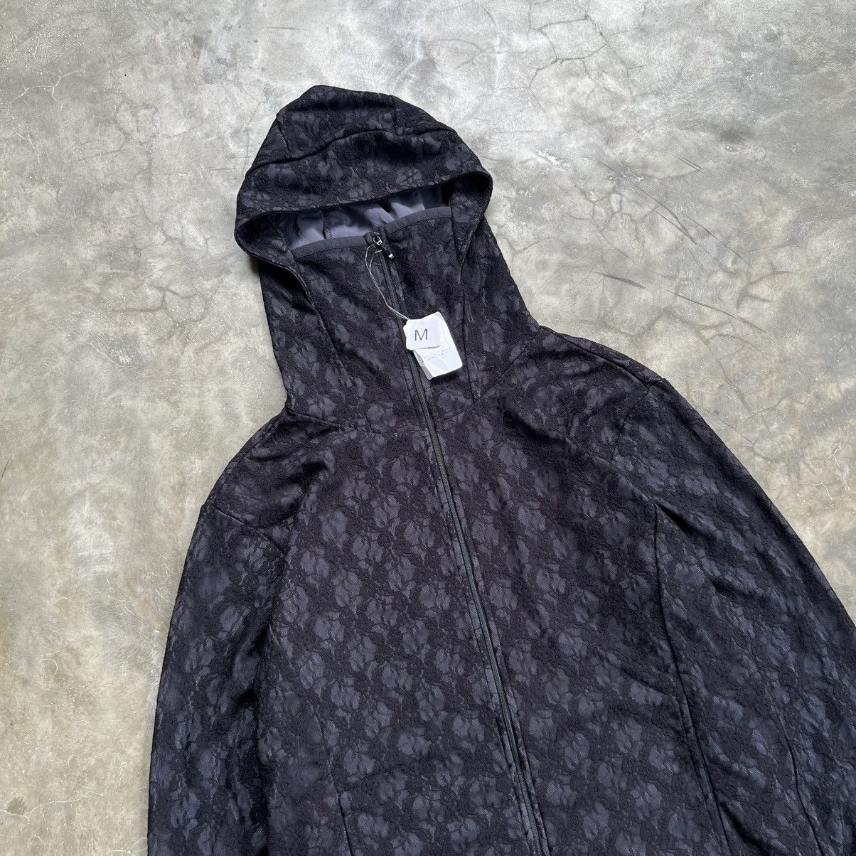 Undercover 2000s Japanese Gothic Style Mesh Corchet Layered Zip Hoodie Size US M / EU 48-50 / 2 - 2 Thumbnail