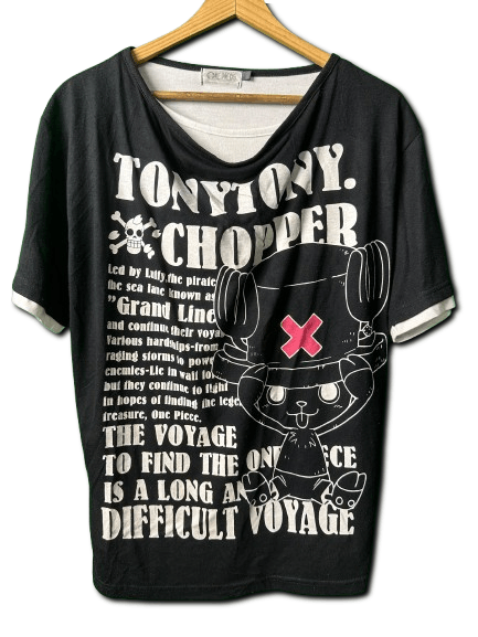 Anime × One Piece One Piece | TonyTony. Chopper Double-Layered T-Shirt Size US L / EU 52-54 / 3 - 1 Thumbnail