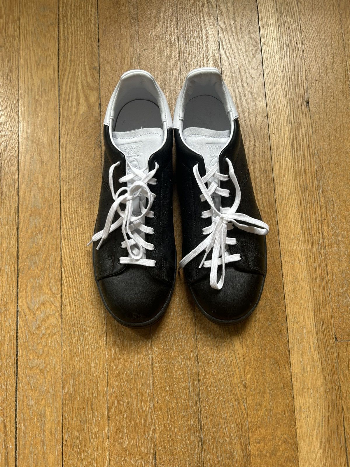 Adidas Adidas Stan Smith Lux Black and White Size US 10 / EU 43 - 4 Thumbnail