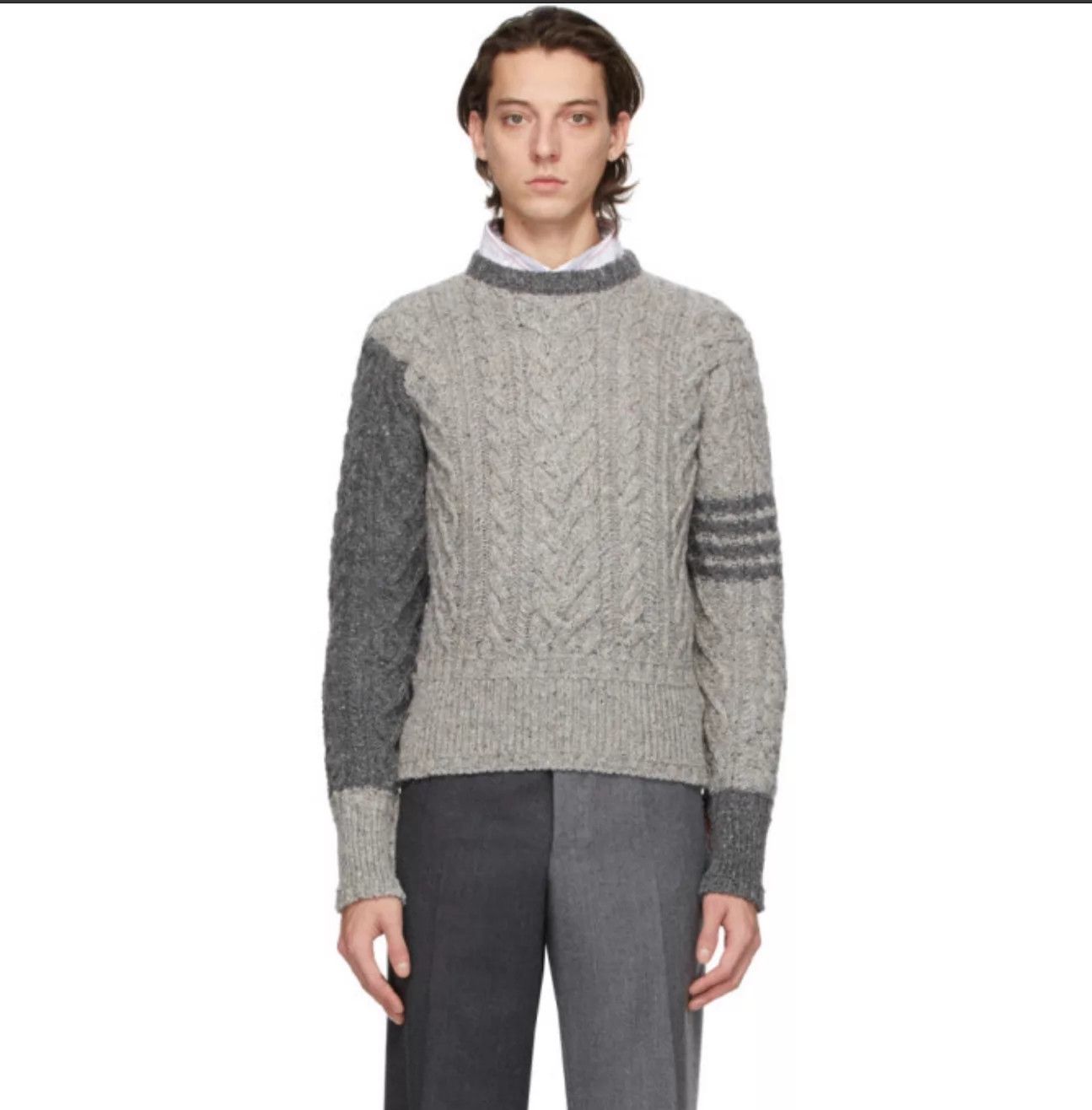 Thom Browne Thom Browne 4-Bar Colorblock Crewneck Sweater Size 2 Size US M / EU 48-50 / 2 - 6 Thumbnail