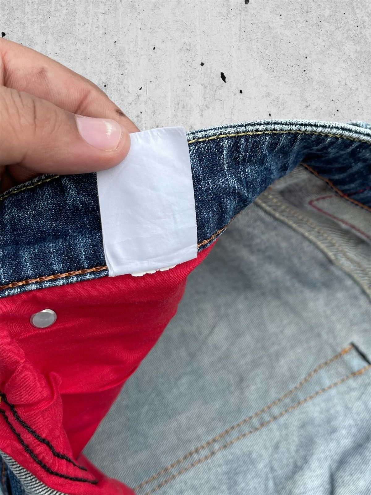 Japanese Brand 🔥 Edwin Gold Rush Distressed Denim W36 🔥 Size US 36 / EU 52 - 7 Thumbnail