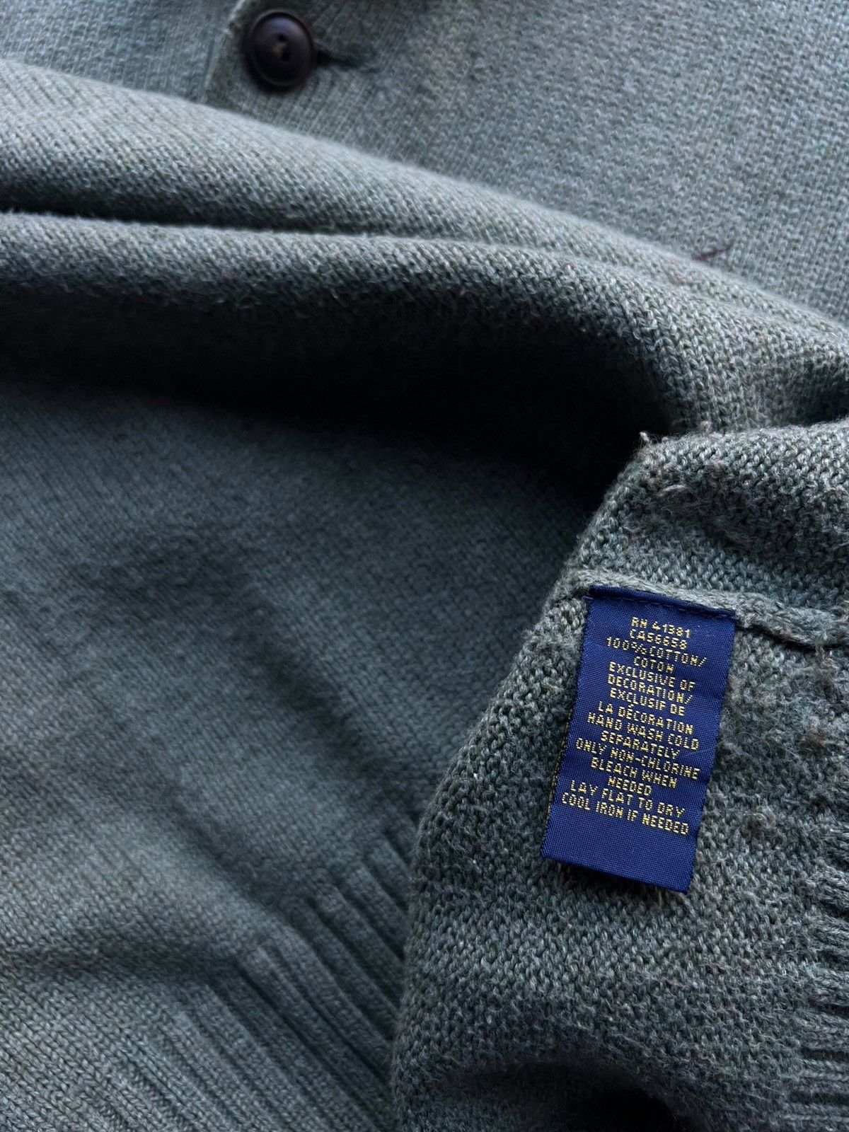 Polo Ralph Lauren × Vintage POLO RALPH LAUREN HEAVY KNIT SWEATER 1/4 Button Vintage y2k Size US M / EU 48-50 / 2 - 6 Thumbnail