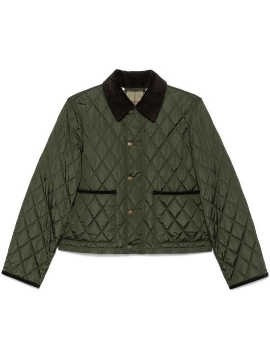 ジャケット BURBERRY Women Jackets 8113591 C2491 GREEN Kate Middleton Quilted Burberry Jacket Green