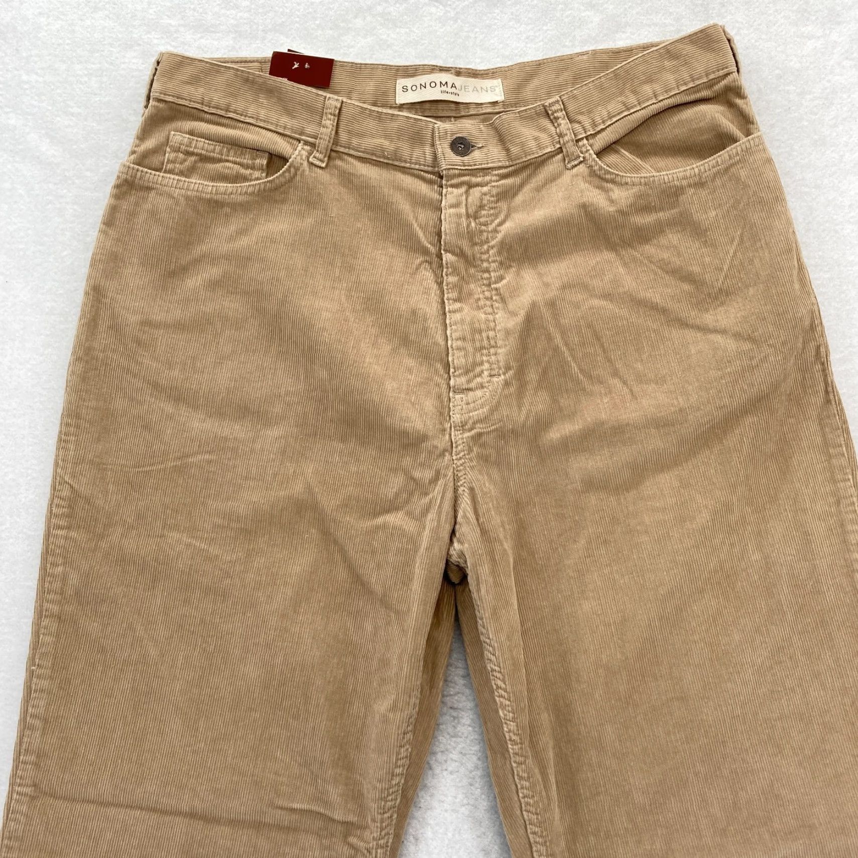 Vintage Sonoma Pants Mens 38x34 Brown Corduroy 100% Cotton Relaxed Straight Leg Mid Rise Size US 38 / EU 54 - 2 Thumbnail