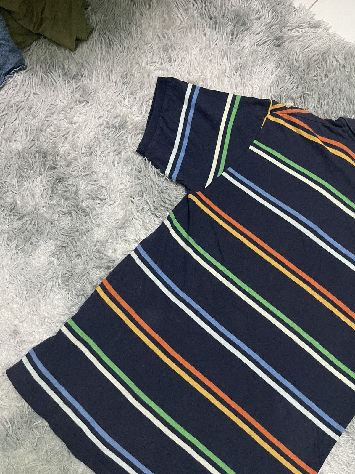 Japanese Brand × Levi's Vintage Clothing × Vintage 90s LEVIS STRIPES POLO SHIRT RARE DESIGN Size US M / EU 48-50 / 2 - 14 Thumbnail