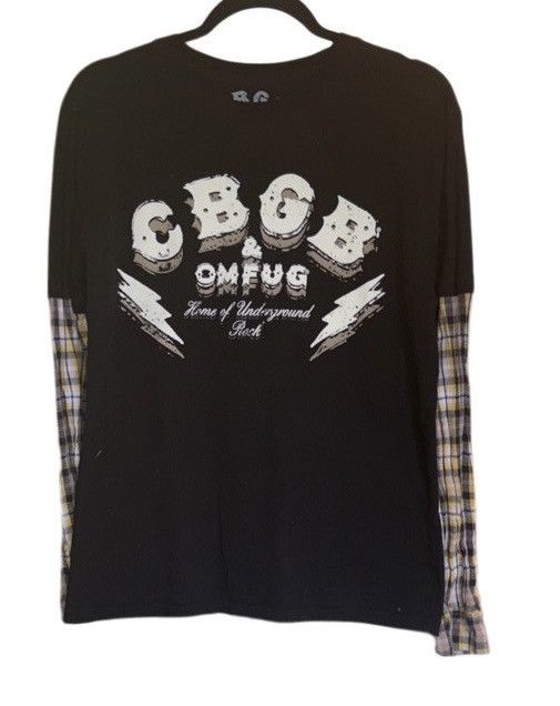 Other CBGB X OMFUG Plaid Sleeve T-Shirt!! New Size US S / EU 44-46 / 1 - 1 Thumbnail