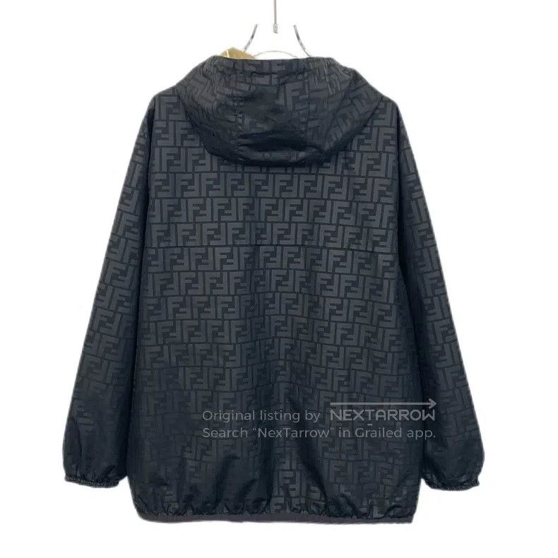 Fendi Fendi Color-blocked logo letter all-over print hooded zip- Size M / US 6-8 / IT 42-44 - 2 Thumbnail
