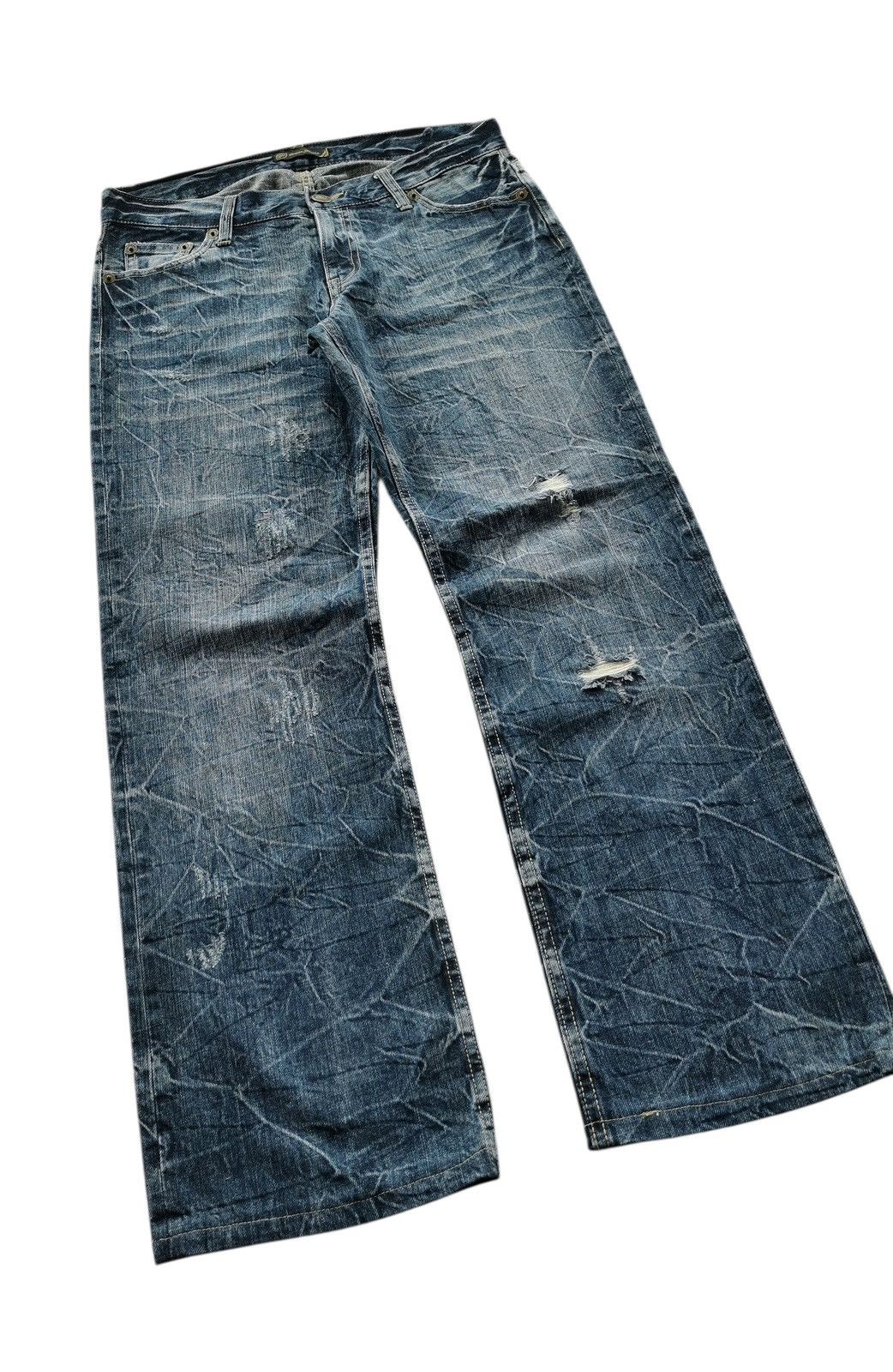 Hysteric Glamour rare Distressed Denim Oririn Jeans vintage hystric glamour Size US 33 - 3 Thumbnail