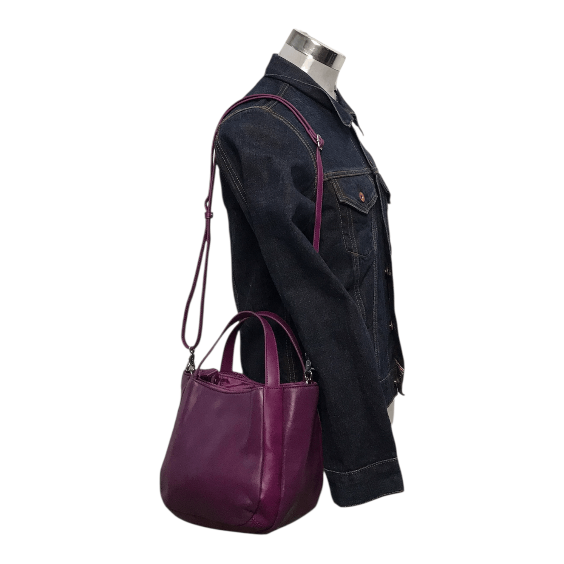 Yohji Yamamoto Yohij Yamamoto Y’Saccs Purple Leather Sling Bag Size ONE SIZE - 2 Thumbnail