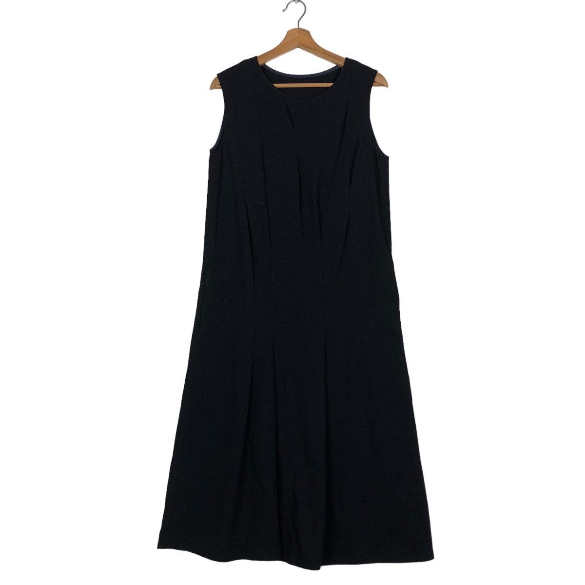 Yohji Yamamoto 🔥RICH BLACK LONG BLOUSE SLEEVELESS Y’S YOHJI YAMAMOTO Size M / US 6-8 / IT 42-44 - 1 Thumbnail