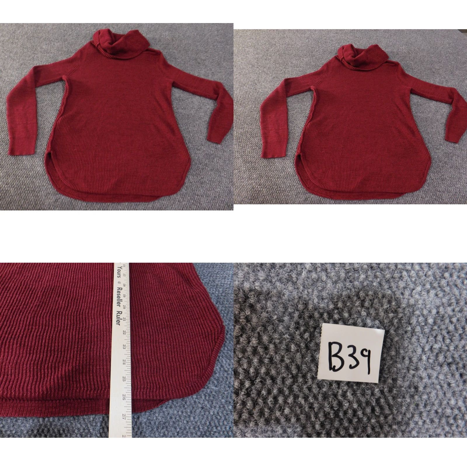 Lucky Brand Lucky Brand Sweater Womens XL Red Lined Pullover Turtleneck Knit Made of Cotton Linen Shirt Style Casual Womens Size XL / US 12-14 / IT 48-50 - 8 Thumbnail