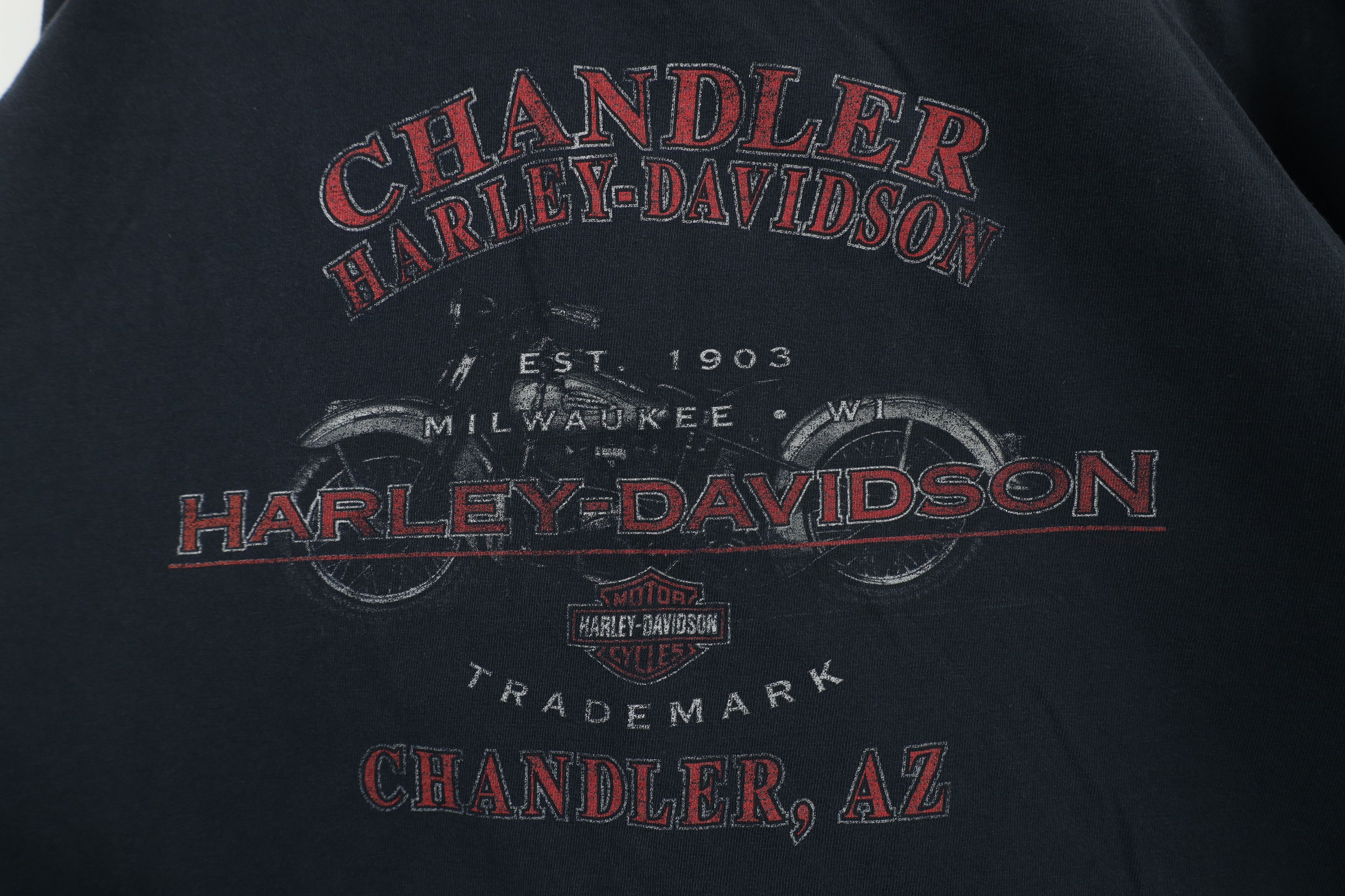 Harley Davidson × Vintage Vintage Y2K 2004 Harley Davidson Tribal Fire Flames T-Shirt Size US XL / EU 56 / 4 - 13 Thumbnail