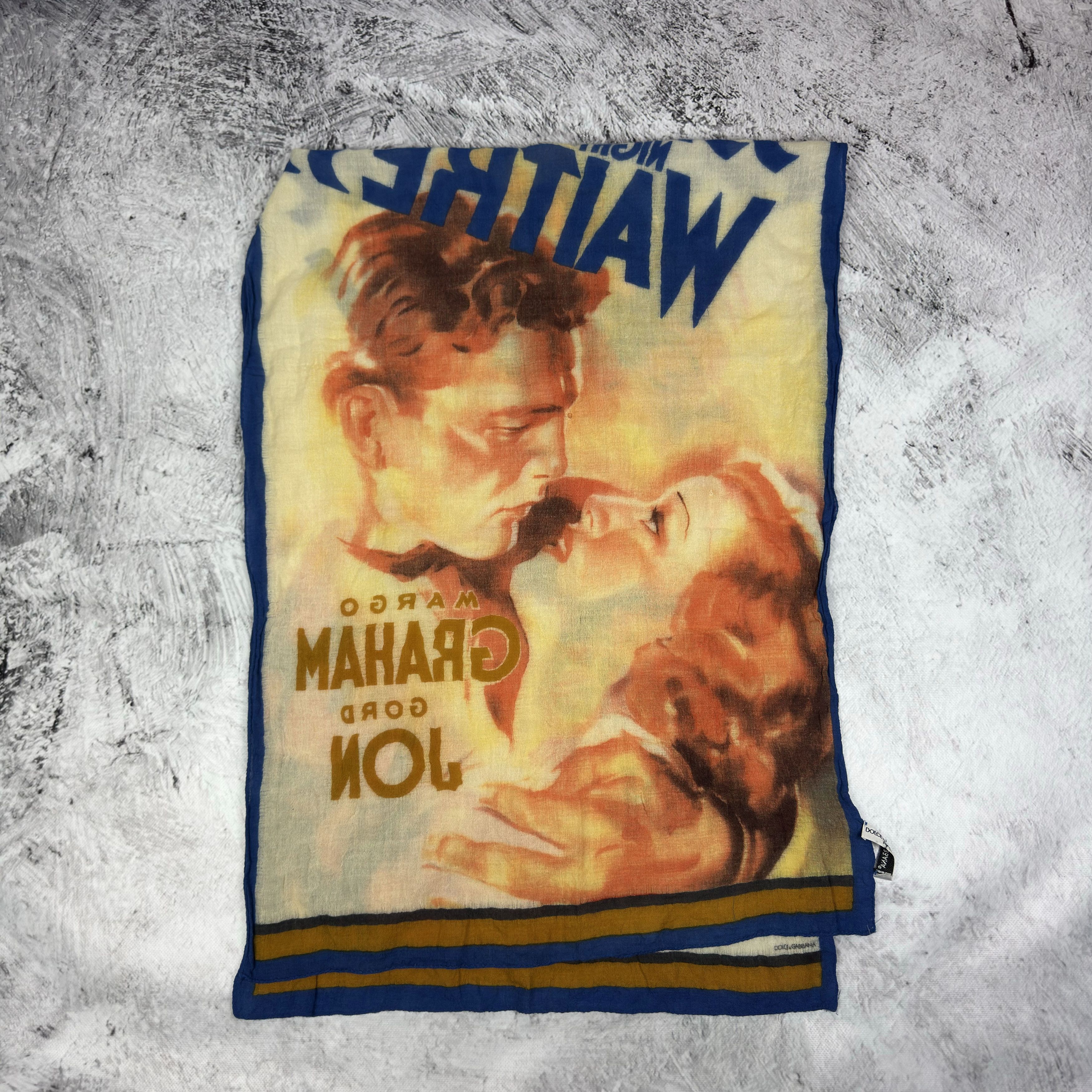 Dolce & Gabbana Dolce & Gabbana Foulards Waitress VIntage Printed Scarf Size ONE SIZE - 1 Thumbnail