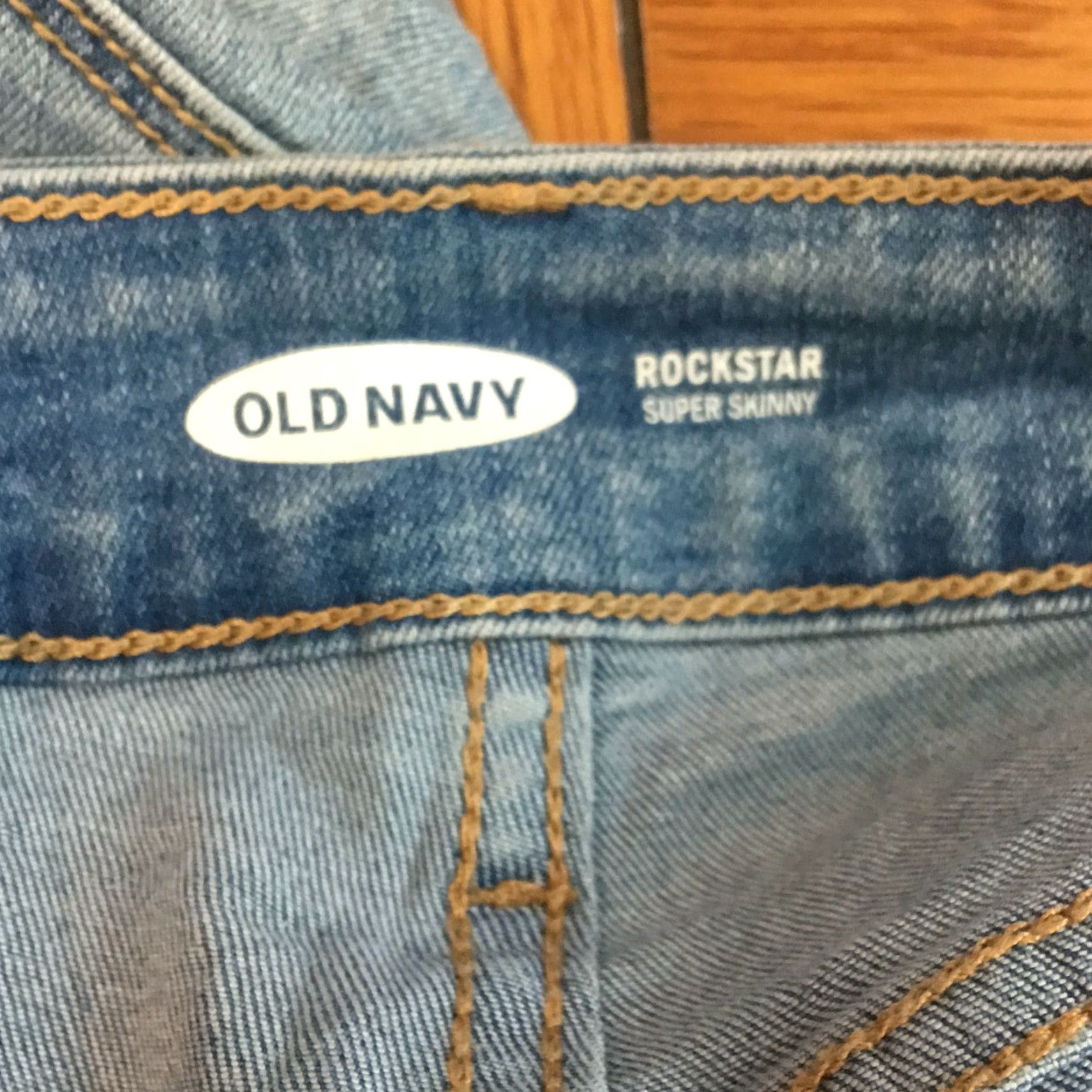 Old Navy Old Navy Womens Flat Front Casual Rock Star Super Skinny Blue Denim Jeans Size 6 Size 28" / US 6 / IT 42 - 6 Thumbnail