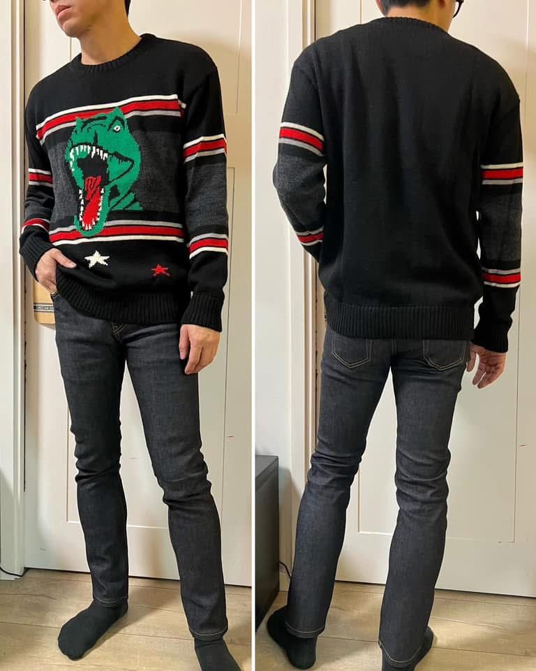 Hedi Slimane × Saint Laurent Paris 16SS T-Rex Jumper sz XS Size US XS / EU 42 / 0 - 9 Thumbnail