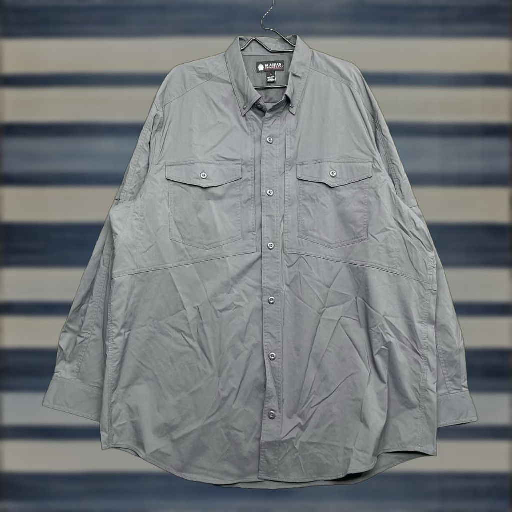 Vintage Duluth Alaskan Hardgear Shirt Mens Large Relaxed Fit Vented Hiking Long Sleeve Size US L / EU 52-54 / 3 - 1 Thumbnail