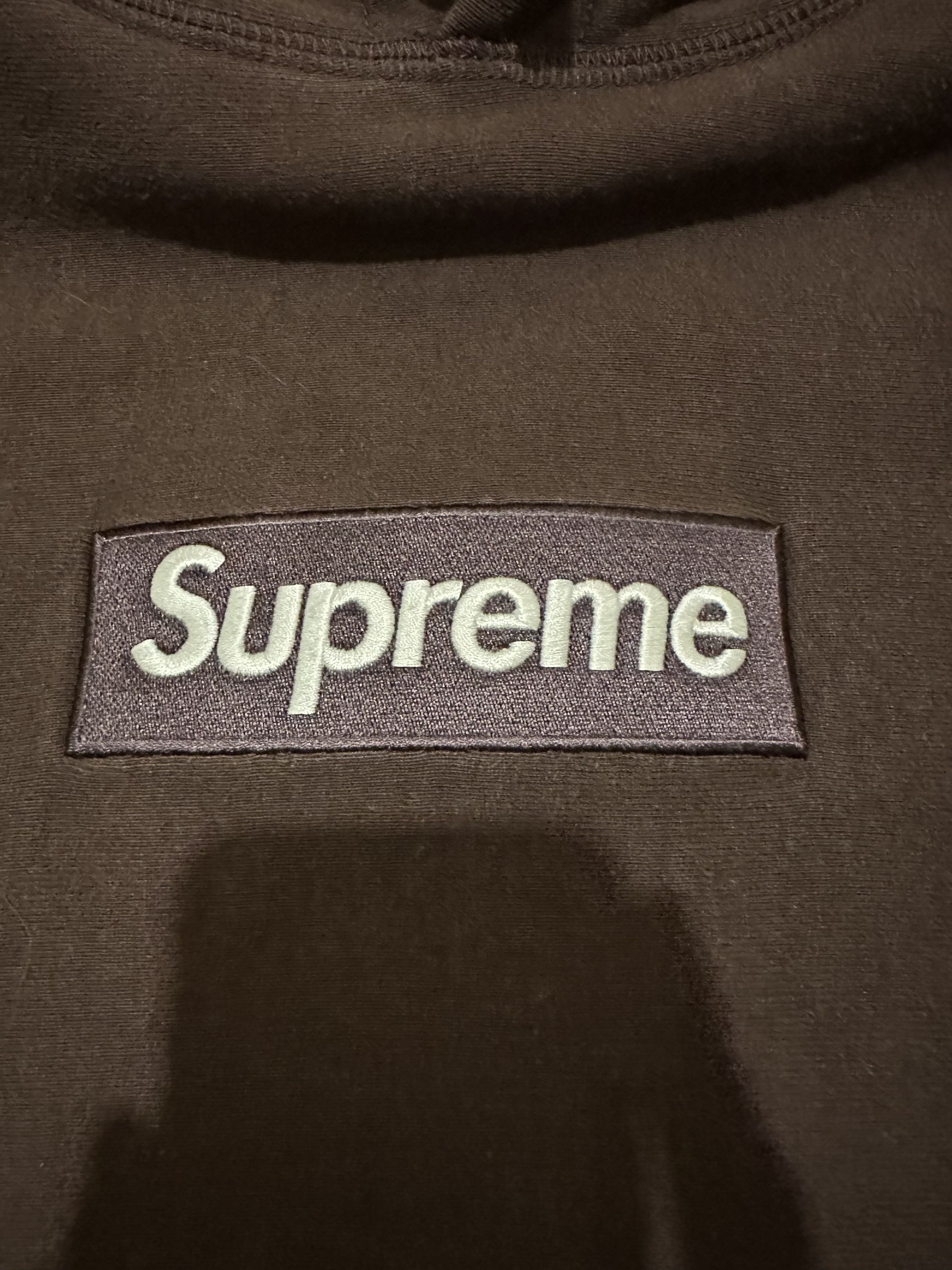 Supreme Supreme Box Logo Hooded Sweatshirt (FW21) Dark Brown ...