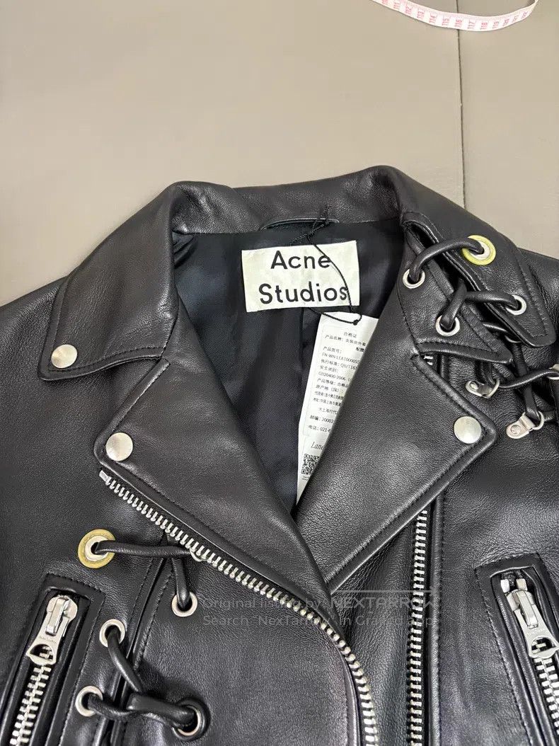 Acne Studios Acne Studios Women's Leather Jacket Size XXS / US 00 / IT 34 - 4 Thumbnail